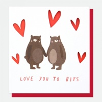 Love You To Bits Bears Card By Caroline Gardner